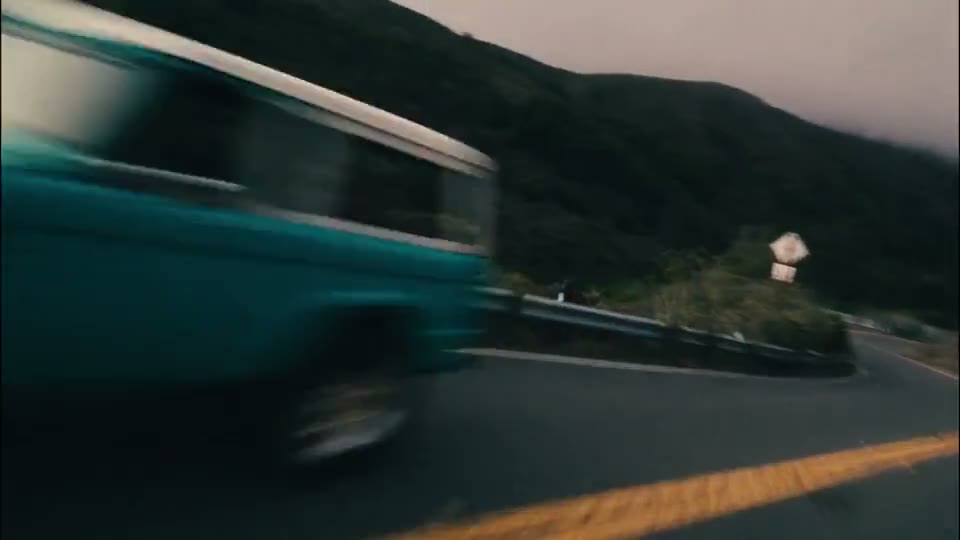 Classic truck on a mountain road