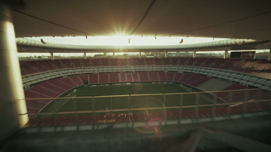 Stadium at sunset